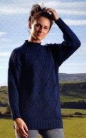 Knitting Pattern - Wendy - Traditional Aran - Diamond Pattern Sweaters